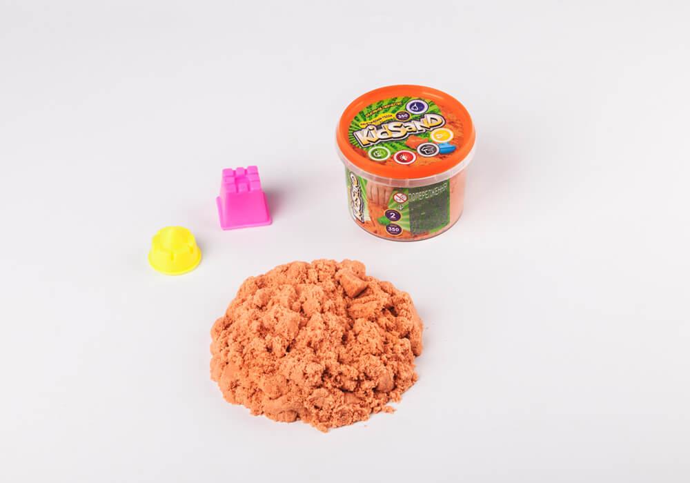 Кінетичний пісок KidSand в пакеті 600 гр Danko Toys KS-01-03 чарівний пісок креативна дитяча творчість для дітей - 3