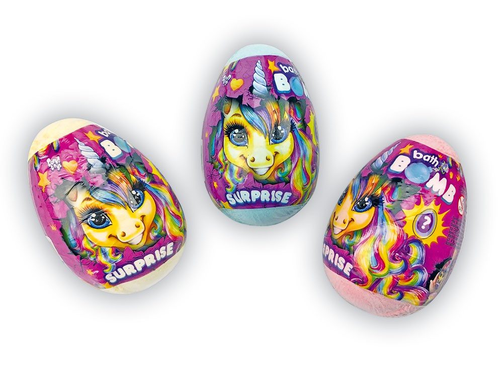 Бомбочка для ванни Bath Bomb Pony Danko Toys BB-02-03 з сюрпризом подарунком антистрес яйце поні єдиноріг - 2
