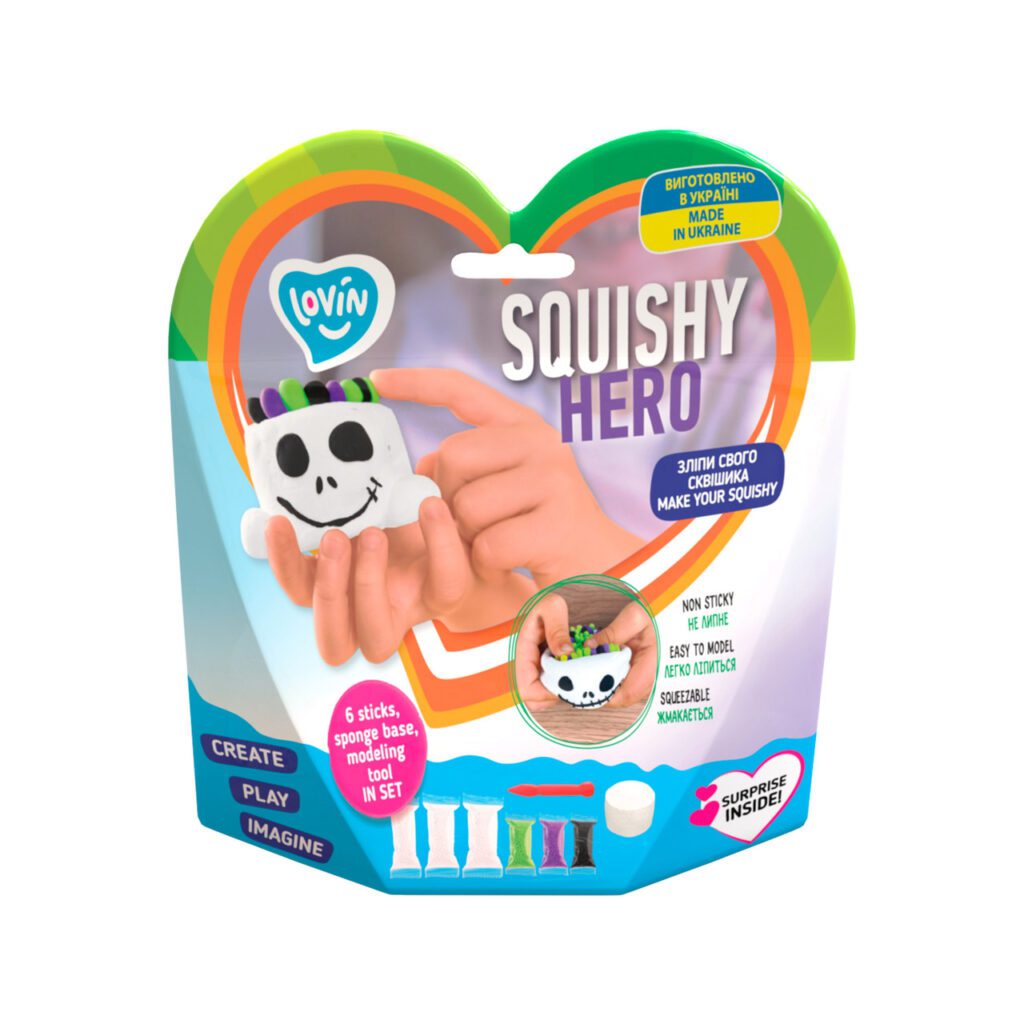 Набір для ліплення з повітряним пластиліном Squishy Scary Ghost ТМ Lovin 70126 сквіш привид примара м'ялка антистрес Ловін - 2