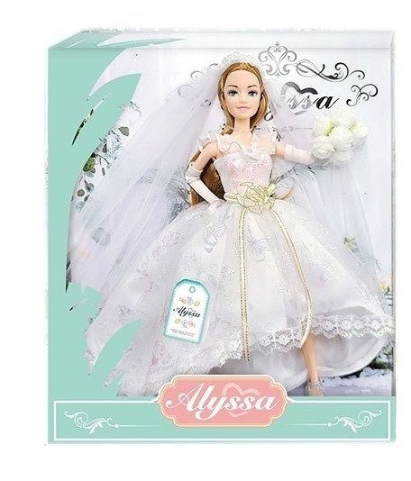 Лялька Alyssa Наречена 26014/5 з аксесуарами шарнірна дитячі іграшки для дівчаток типу Барбі аналог Аліса - 2