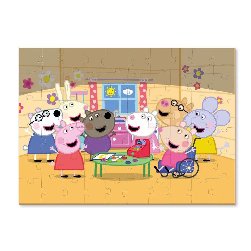 Дитячі пазли 2 в 1, з фігуркою Peppa Pig, Dodo, 200120/21/22/23, Свинка Пеппа, 60 елементів, розвиваюча гра для дітей, ДоДо - 8