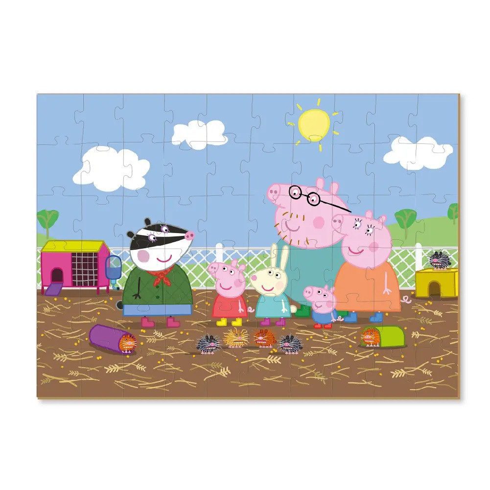 Дитячі пазли 2 в 1, з фігуркою Peppa Pig, Dodo, 200120/21/22/23, Свинка Пеппа, 60 елементів, розвиваюча гра для дітей, ДоДо - 3