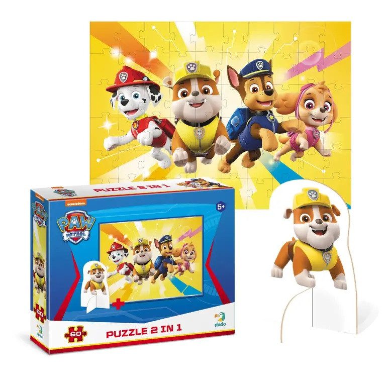 Дитячі пазли з фігуркою Paw Patrol, Dodo, 200163/64/65, Щенячий патруль, 60 елементів, розвиваюча гра для дітей, ДоДо - 7