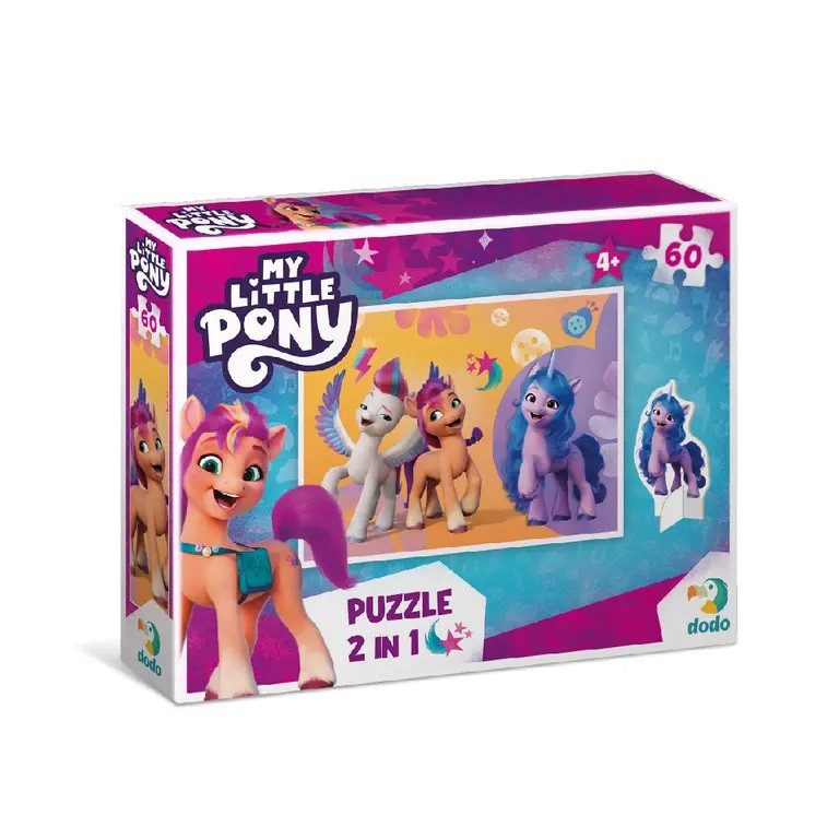 Дитячі пазли з фігуркою My Little Pony, Dodo, 200137/39, Мої маленькі поні, 60 елементів, розвиваюча гра для дітей, ДоДо - 7