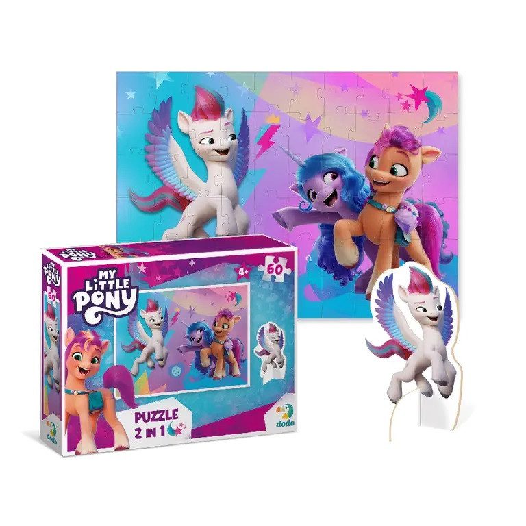 Дитячі пазли з фігуркою My Little Pony, Dodo, 200137/39, Мої маленькі поні, 60 елементів, розвиваюча гра для дітей, ДоДо - 3