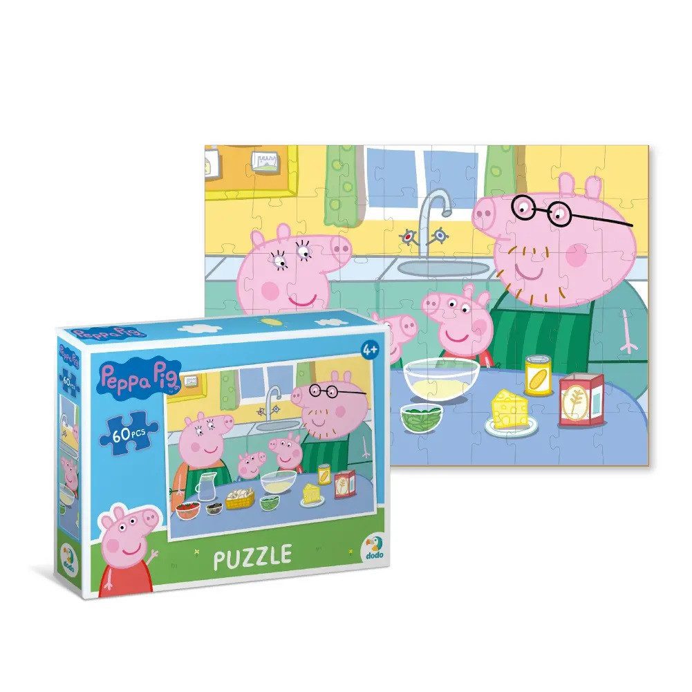 Дитячі пазли Peppa Pig Dodo 200330/31/32/33, Свинка Пеппа, 60 елементів, розвиваюча гра для дітей - 4