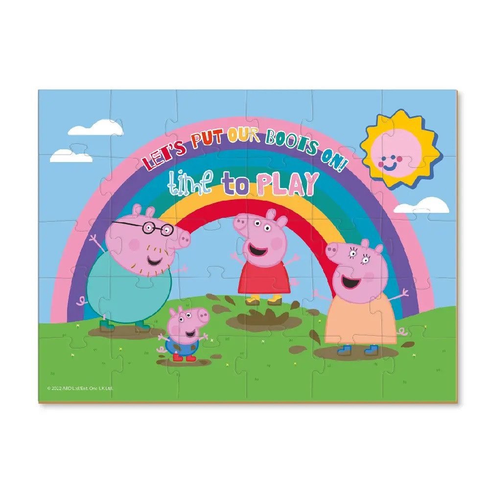 Дитячі пазли Peppa Pig Dodo 200300/01/02/03, Свинка Пеппа, великі, 30 елементів, розвиваюча гра для дітей - 4