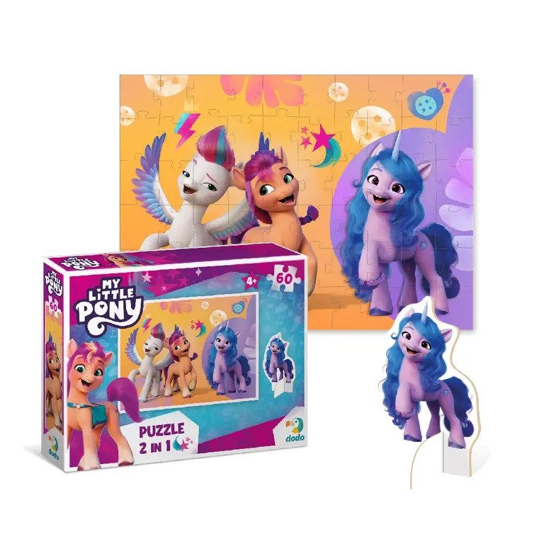Дитячі пазли з фігуркою My Little Pony, Dodo, 200137/39, Мої маленькі поні, 60 елементів, розвиваюча гра для дітей, ДоДо - 4