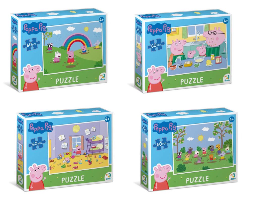 Дитячі пазли Peppa Pig Dodo 200330/31/32/33, Свинка Пеппа, 60 елементів, розвиваюча гра для дітей - 5