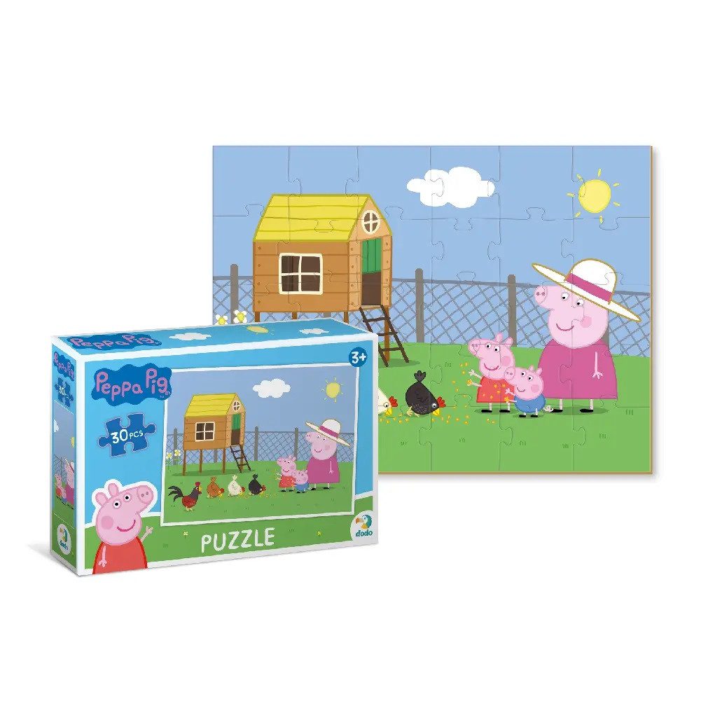 Дитячі пазли Peppa Pig Dodo 200300/01/02/03, Свинка Пеппа, великі, 30 елементів, розвиваюча гра для дітей - 9
