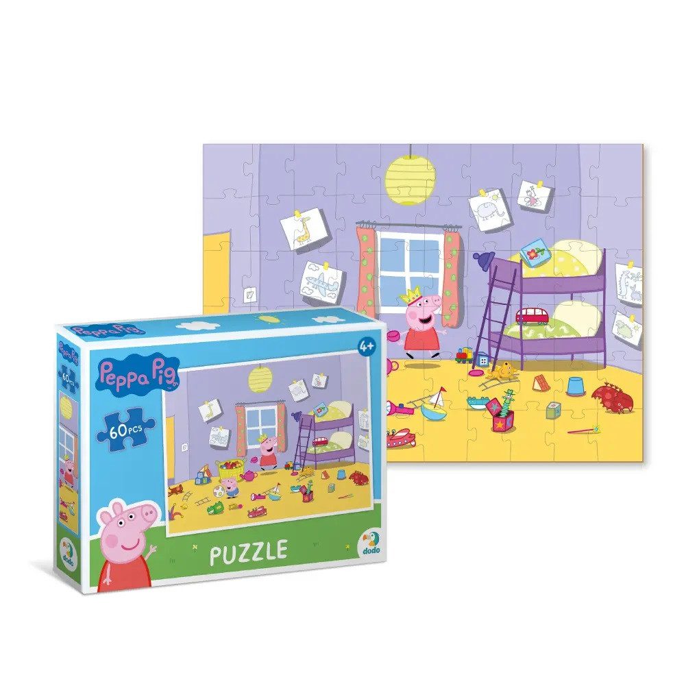 Дитячі пазли Peppa Pig Dodo 200330/31/32/33, Свинка Пеппа, 60 елементів, розвиваюча гра для дітей - 8
