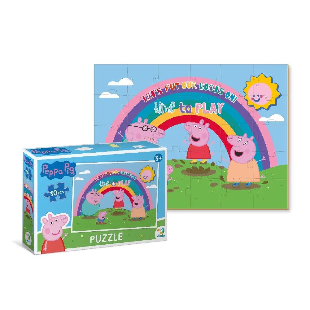 Дитячі пазли Peppa Pig Dodo 200300/01/02/03, Свинка Пеппа, великі, 30 елементів, розвиваюча гра для дітей - 11