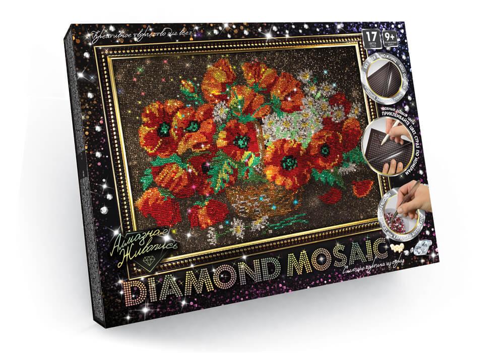 Алмазна мозаїка Danko Toys DM-01-01,02,…10, Diamond Mosaic набір креативної творчості, живопис для дітей - 11